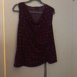 Red diamond patterned top